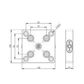 Square Zero Quick Change Plate BZ220-MN-52-108 - Big-tools Industrial Supply Tools for Metal Cutting